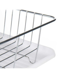 Escurridor para Fregadero Blanco Metal Plástico 43,5 x 11 x 33,5 cm (