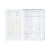 Escurridor para Fregadero Blanco Metal Plástico 43,5 x 11 x 33,5 cm (
