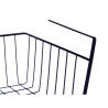 Cesta para Estante de Cocina Negro Hierro 42 x 14 x 26 cm (12 Unidades