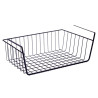Cesta para Estante de Cocina Negro Hierro 42 x 14 x 26 cm (12 Unidades