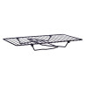 Cesta para Estante de Cocina 37.5 x 23 x 13 cm Hierro (8 Unidades)