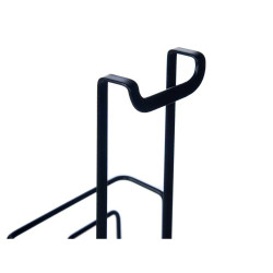 Soporte para Utensilios de Cocina Tapa para Sartén Negro Hierro 27 x