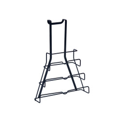 Soporte para Utensilios de Cocina Tapa para Sartén Negro Hierro 27 x