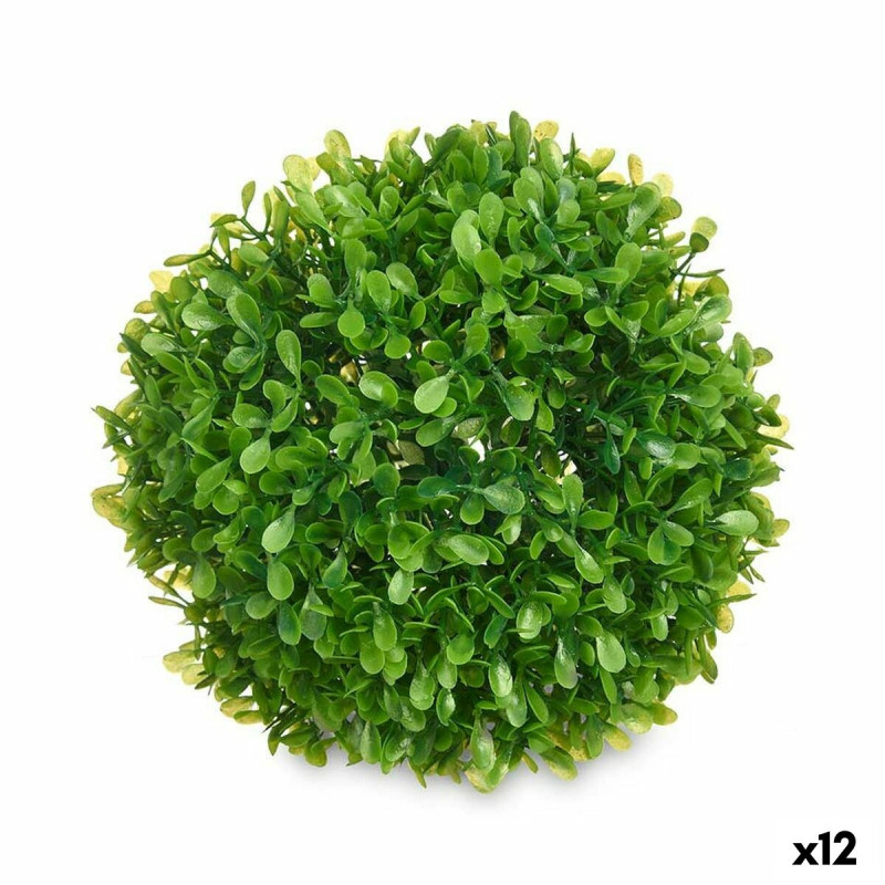 Planta Decorativa Bola Plástico 17 x 13,5 x 17 cm (12 Unidades) Planta Decorativa Bola Plástico 17 x 13,5 x 17 cm (12 Unidades)