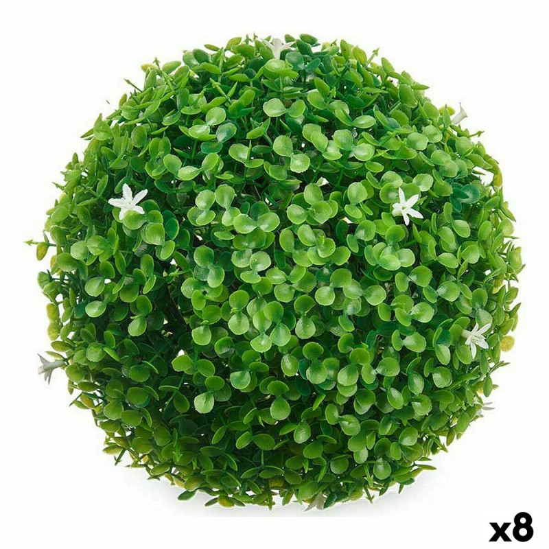 Planta Decorativa Hojas Flores Bola Plástico 22 x 22 x 22 cm (8 Unida Planta Decorativa Hojas Flores Bola Plástico 22 x 22 x 22 cm (8 Unida