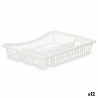Escurridor para Fregadero Blanco Plástico 45,5 x 8 x 36,5 cm (12 Unid