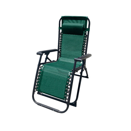 Marbueno Tumbona Plegable Acero Con Cojin Jardin y Piscina 90X66X108 c