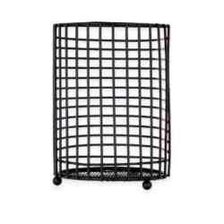 Bote para Utensilios de Cocina Negro Metal 11,3 x 16 x 11,3 cm (6 Unid