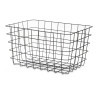 Cesta Multiusos Negro Metal 38,5 x 20,5 x 28 cm Rectangular (6 Unidade