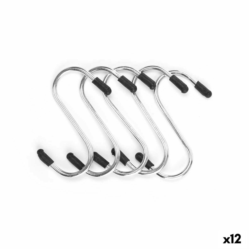 Gancho para colgar Set Plateado Metal 7 cm (12 Unidades) Gancho para colgar Set Plateado Metal 7 cm (12 Unidades)
