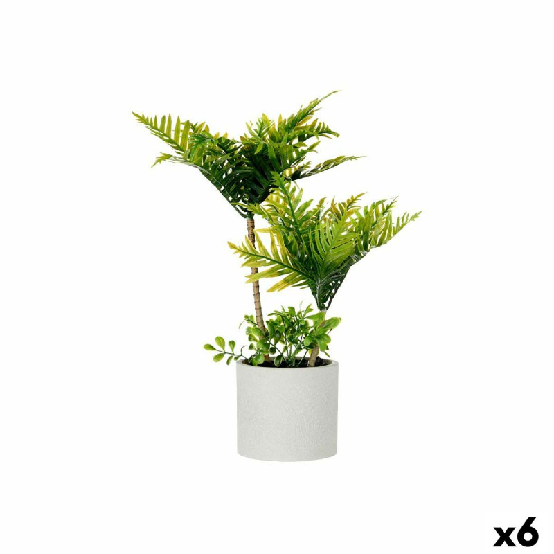 Planta Decorativa Palmera Plástico Cemento 12 x 45 x 12 cm (6 Unidade Planta Decorativa Palmera Plástico Cemento 12 x 45 x 12 cm (6 Unidade