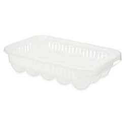 Huevera Blanco Transparente Plástico 17,5 x 7 x 28,5 cm (12 Unidades)