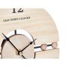 Reloj de Mesa Bolas Negro Metal Madera MDF 20,5 x 26,5 x 7 cm (6 Unida