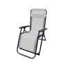 Marbueno Tumbona Plegable Acero Con Cojin Jardin y Piscina 90X66X108 c