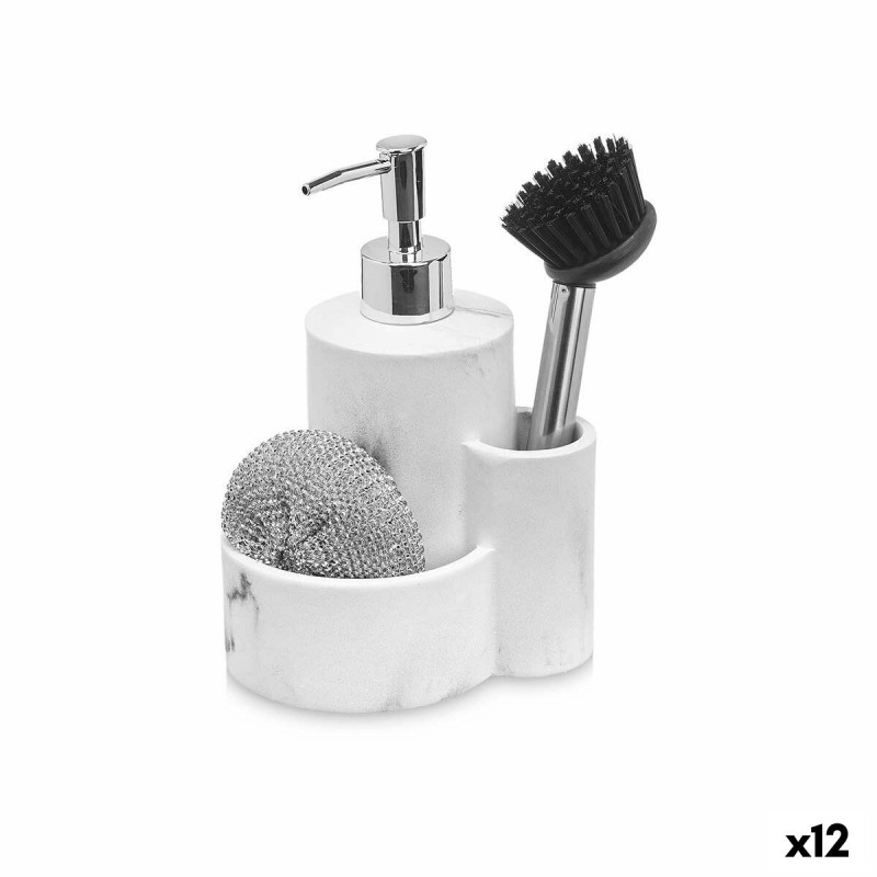 Set de Limpieza Blanco Plástico Poliresina (12 Unidades) Cocina Set de Limpieza Blanco Plástico Poliresina (12 Unidades) Cocina