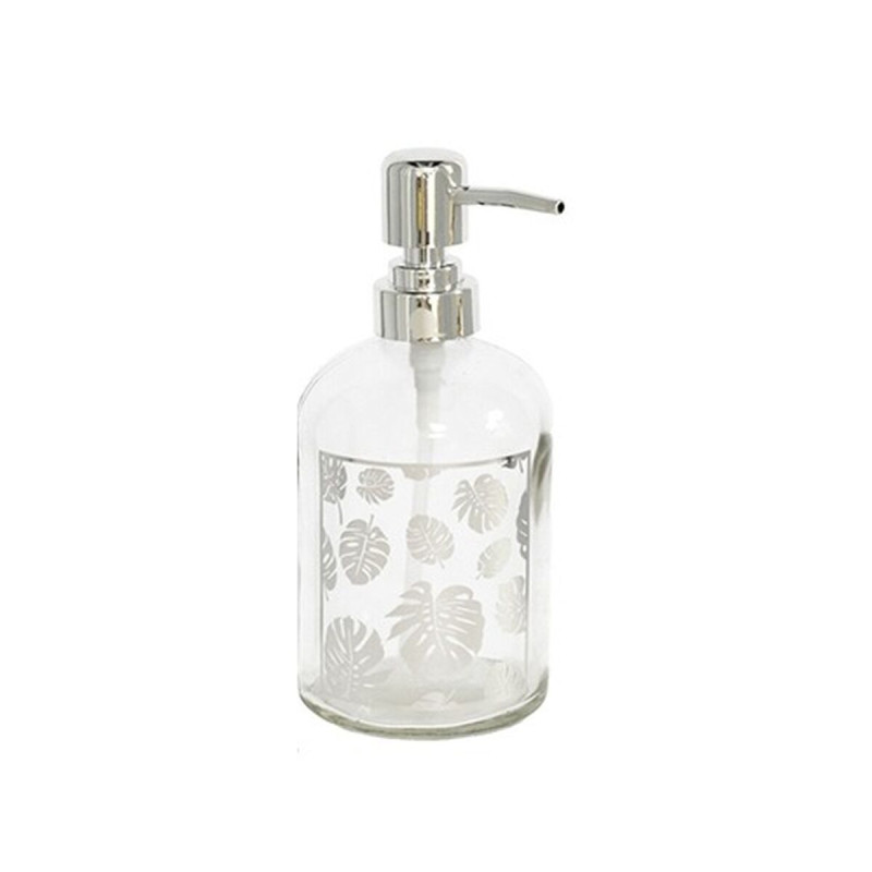 Dispensador de Jabón Gerimport Transparente Plateado 430 ml Dispensador de Jabón Gerimport Transparente Plateado 430 ml