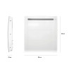 Emisor Térmico Digital Taurus Paradiso Ceramic Blanco 1000 W Pantalla