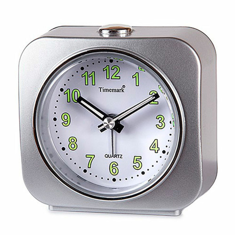 Reloj Despertador Timemark Azul Plateado Plástico Reloj Despertador Timemark Azul Plateado Plástico