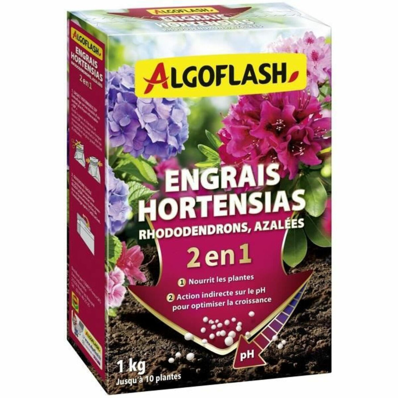 Fertilizante para plantas Algoflash HORTOPH1N Hortensia 2 en 1 1 kg Fertilizante para plantas Algoflash HORTOPH1N Hortensia 2 en 1 1 kg