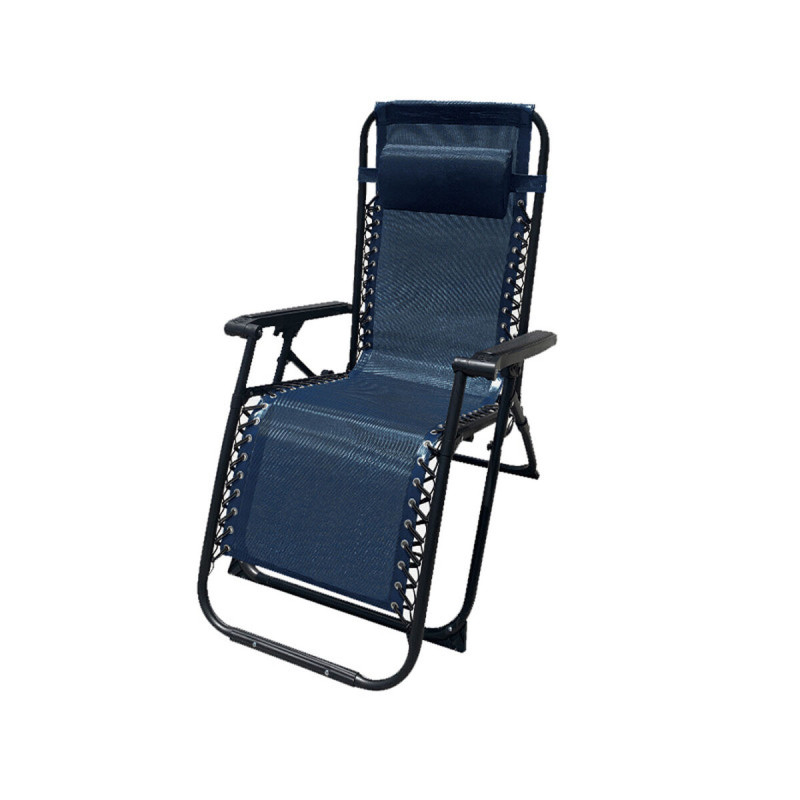 Marbueno Tumbona Plegable Acero Con Cojin Jardin y Piscina 90X66X108 c