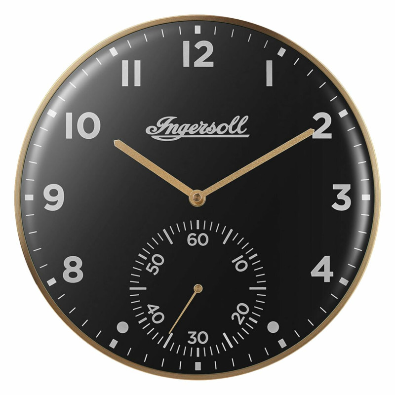 Reloj de Pared Ingersoll 1892 IC003GB Dorado Negro Reloj de Pared Ingersoll 1892 IC003GB Dorado Negro