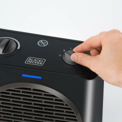 Calefactor Cerámico Eléctrico Black & Decker BXSH1500E 2000W Negro 1