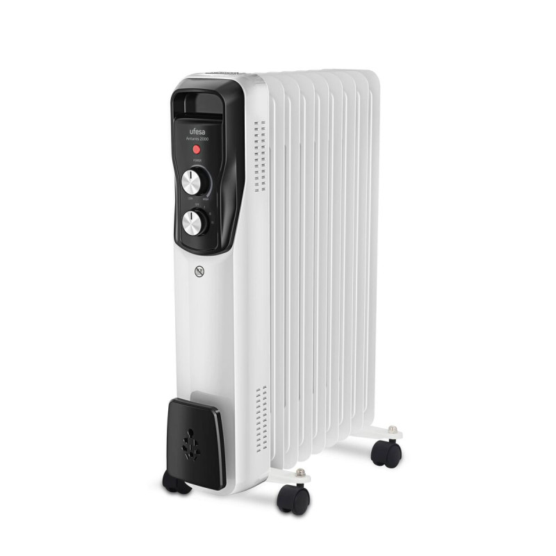 Radiador UFESA ANTARES Blanco 2000 W Con ruedas Radiador UFESA ANTARES Blanco 2000 W Con ruedas