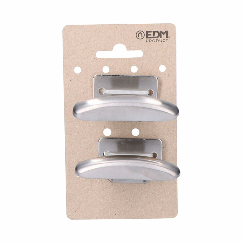 Colgador EDM Mate 2 Unidades Ropa Plateado Acero Inoxidable Colgador EDM Mate 2 Unidades Ropa Plateado Acero Inoxidable