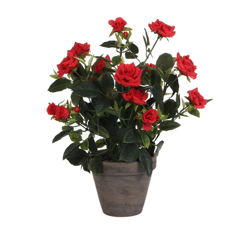 Planta Decorativa Mica Decorations Rosal Cerámica PVC Planta Decorativa Mica Decorations Rosal Cerámica PVC