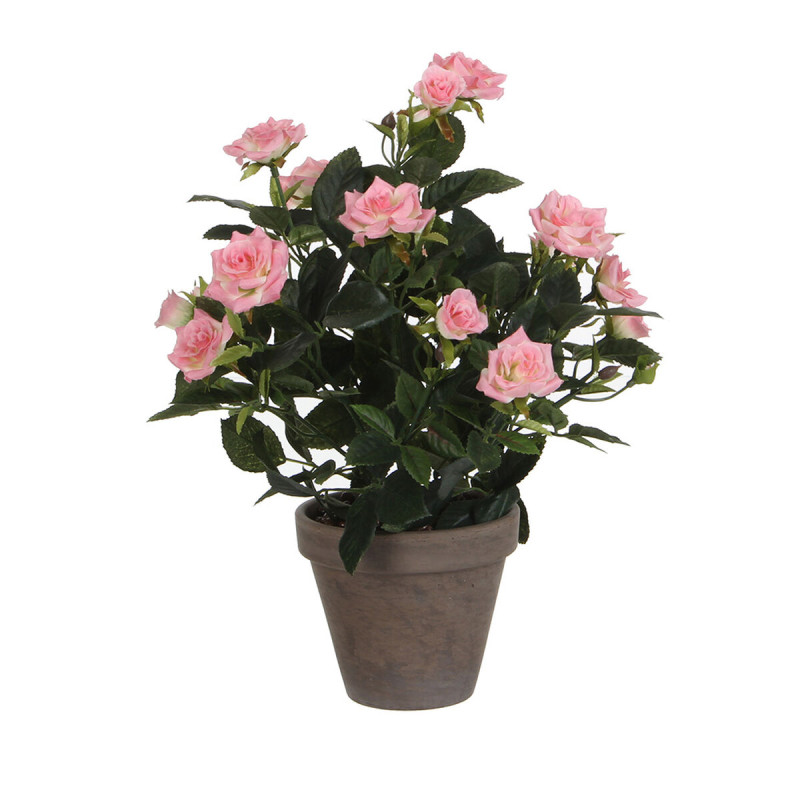 Planta Decorativa Mica Decorations Rosal Cerámica PVC Planta Decorativa Mica Decorations Rosal Cerámica PVC