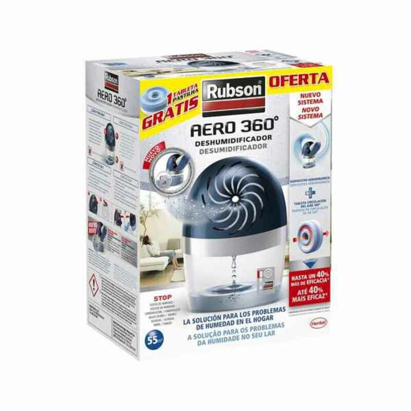 Deshumidificador Rubson Aero 360 Recargable Sin cables 450 g Deshumidificador Rubson Aero 360 Recargable Sin cables 450 g