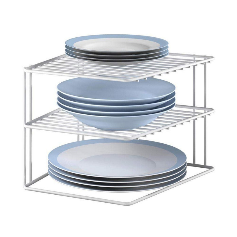 Organizador para Armario de Cocina Metaltex Silos 3 Estantes Metal (25 Organizador para Armario de Cocina Metaltex Silos 3 Estantes Metal (25