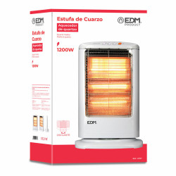 Estufa de Cuarzo EDM 07117 Blanco 1200 W
