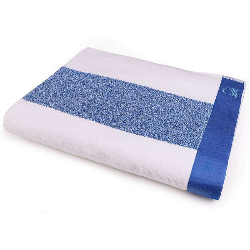 Toalla de Playa Benetton Rainbow Azul (160 x 90 cm) Toalla de Playa Benetton Rainbow Azul (160 x 90 cm)