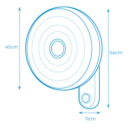 Ventilador de Pared EDM Blanco 50 W