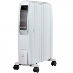 Radiador de Aceite (8 cuerpos) Grunkel RAC-8 Piros Digital Blanco Gris