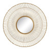 Espejo de pared 76 x 4 x 76 cm Dorado Metal