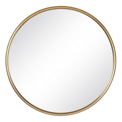 Espejo de pared Dorado Cristal Hierro 91 x 3 x 91 cm