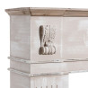 Frontal de chimenea Madera de abeto Madera MDF 134 x 24 x 111 cm
