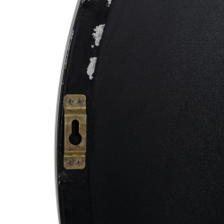 Espejo de pared Negro Cristal Hierro 90 x 90 cm