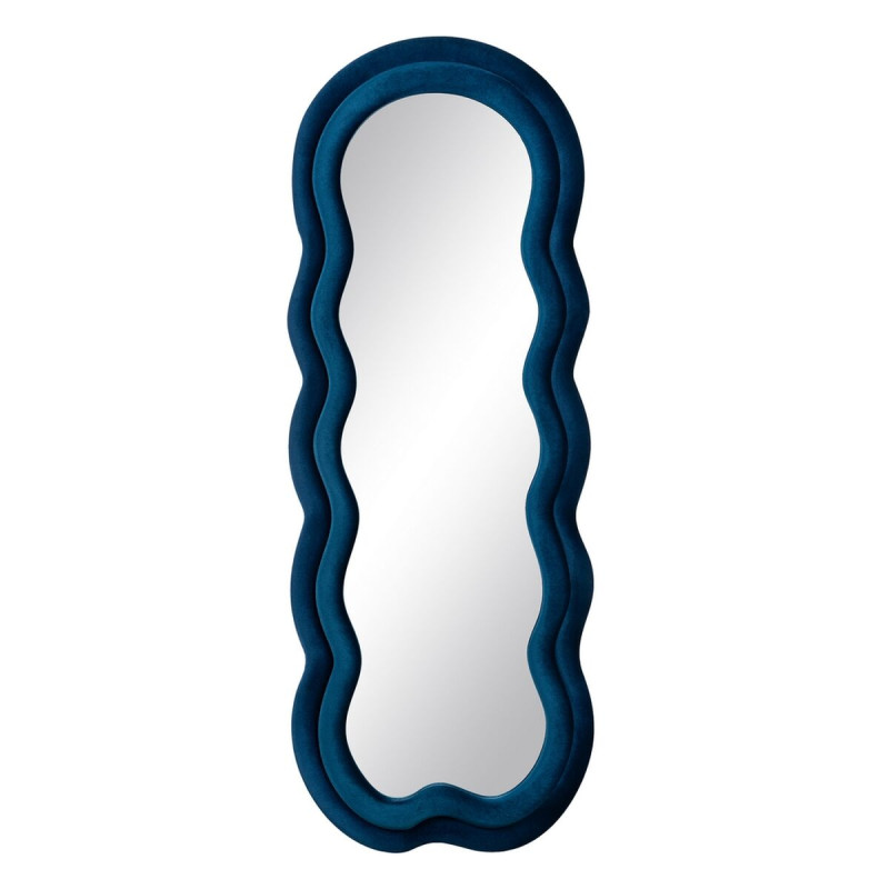 Espejo de pared Azul Franela Madera Cristal Vertical 60 x 4 x 160 cm Espejo de pared Azul Franela Madera Cristal Vertical 60 x 4 x 160 cm