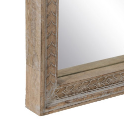 Espejo Vestidor Blanco Natural Cristal Madera de mango Madera MDF Vert