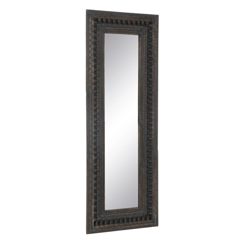 Espejo Vestidor Marrón oscuro Cristal Madera de mango Madera MDF Vert Espejo Vestidor Marrón oscuro Cristal Madera de mango Madera MDF Vert