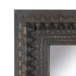 Espejo Vestidor Marrón oscuro Cristal Madera de mango Madera MDF Vert