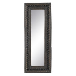Espejo Vestidor Marrón oscuro Cristal Madera de mango Madera MDF Vert