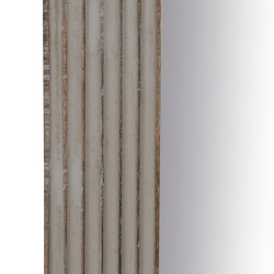 Espejo de pared Blanco Natural Cristal Madera de mango Madera MDF Vert