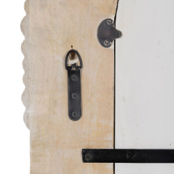 Espejo Vestidor Blanco Natural Cristal Madera de mango Madera MDF Vert