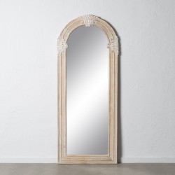 Espejo Vestidor Blanco Natural Cristal Madera de mango Madera MDF Vert