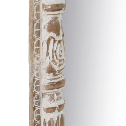 Espejo Vestidor Blanco Natural Cristal Madera de mango Madera MDF Vert