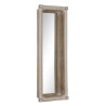 Espejo de pared Blanco Natural Cristal Madera de mango Madera MDF Vert